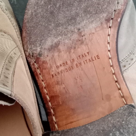 Saks fifth avenue,made in Italy double monk strap leather and special suede - Picture 8 of 8